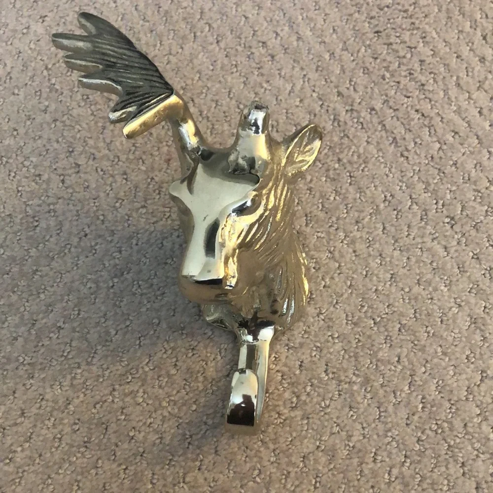 Stag deer buck metal Large mounted pair 2